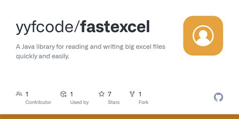 fastexcel java|java library for excel.